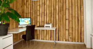 elevate your space with bamboo wall coverings and decorations