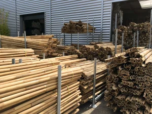 half round bamboo fencing