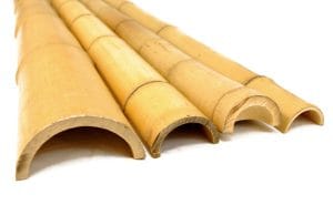 half round bamboo pole